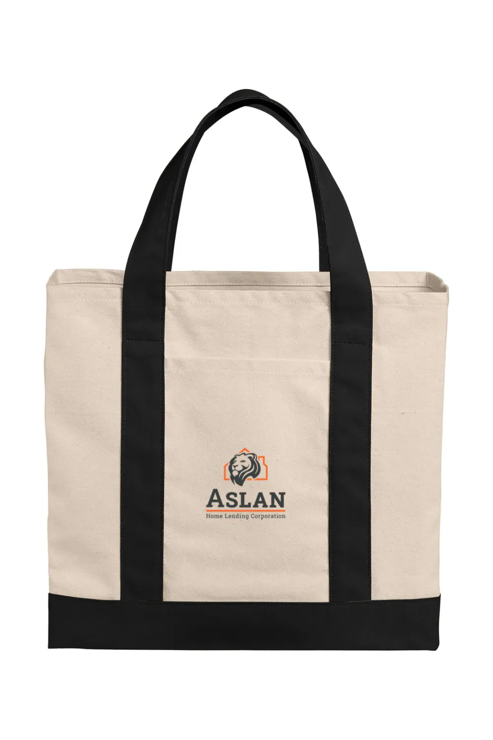 Cotton Canvas Two-Tone Tote